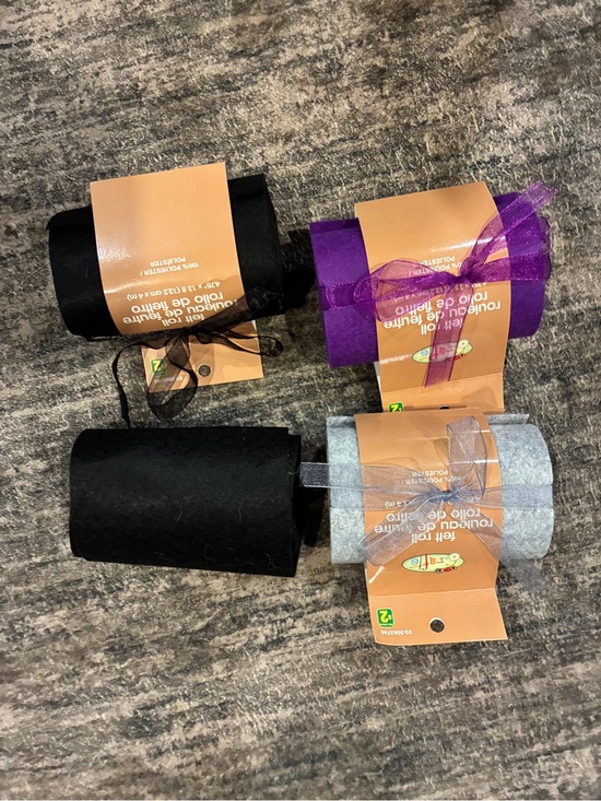 Other - Party Crepe Streamer Roll - Black, Purple, Light Gray - Unbranded
